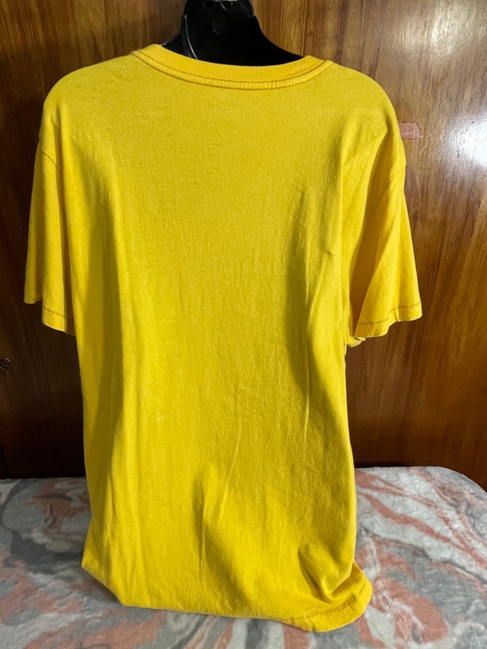 Aeropostale Yellow Crewneck Tee with Interior Logo Print - Picture 2 of 5